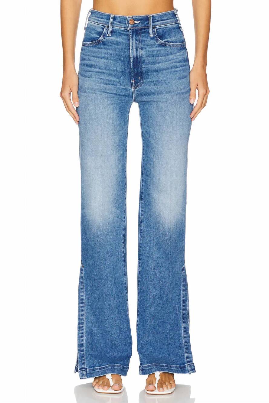 NEW MOTHER the hustler sidewinder jeans in enjoy the ride